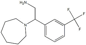2-azepan-1-yl-2-[3-(trifluoromethyl)phenyl]ethanamine 化学構造式