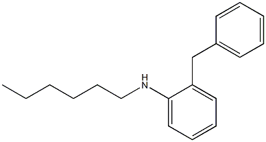 2-benzyl-N-hexylaniline Struktur