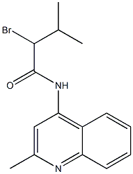 2-bromo-3-methyl-N-(2-methylquinolin-4-yl)butanamide Structure