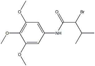 2-bromo-3-methyl-N-(3,4,5-trimethoxyphenyl)butanamide Structure