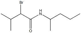 2-bromo-3-methyl-N-(pentan-2-yl)butanamide,,结构式