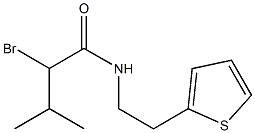 2-bromo-3-methyl-N-[2-(thiophen-2-yl)ethyl]butanamide Structure