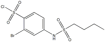 2-bromo-4-(butane-1-sulfonamido)benzene-1-sulfonyl chloride Structure