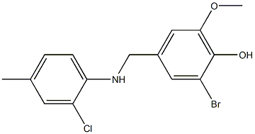  2-bromo-4-{[(2-chloro-4-methylphenyl)amino]methyl}-6-methoxyphenol