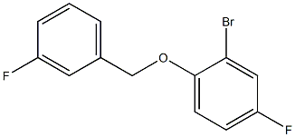 2-bromo-4-fluoro-1-[(3-fluorophenyl)methoxy]benzene Structure