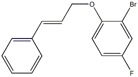 2-bromo-4-fluoro-1-[(3-phenylprop-2-en-1-yl)oxy]benzene Struktur