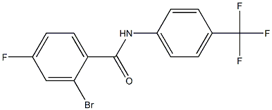 2-bromo-4-fluoro-N-[4-(trifluoromethyl)phenyl]benzamide