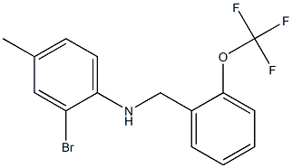 2-bromo-4-methyl-N-{[2-(trifluoromethoxy)phenyl]methyl}aniline