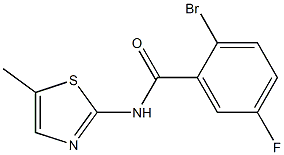 2-bromo-5-fluoro-N-(5-methyl-1,3-thiazol-2-yl)benzamide