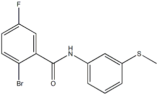  2-bromo-5-fluoro-N-[3-(methylthio)phenyl]benzamide