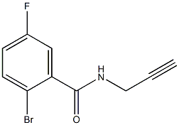 2-bromo-5-fluoro-N-prop-2-ynylbenzamide Structure