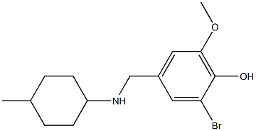2-bromo-6-methoxy-4-{[(4-methylcyclohexyl)amino]methyl}phenol
