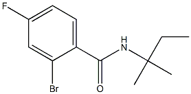 2-bromo-N-(1,1-dimethylpropyl)-4-fluorobenzamide Structure
