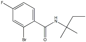 2-bromo-N-(1,1-dimethylpropyl)-4-fluorobenzamide 结构式