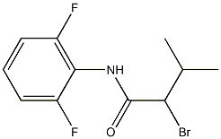 2-bromo-N-(2,6-difluorophenyl)-3-methylbutanamide Struktur