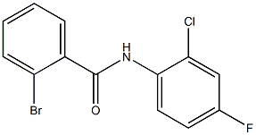 2-bromo-N-(2-chloro-4-fluorophenyl)benzamide 化学構造式