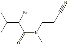  2-bromo-N-(2-cyanoethyl)-N,3-dimethylbutanamide