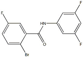 2-bromo-N-(3,5-difluorophenyl)-5-fluorobenzamide Struktur