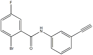2-bromo-N-(3-ethynylphenyl)-5-fluorobenzamide Struktur