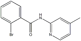 2-bromo-N-(4-methylpyridin-2-yl)benzamide,,结构式