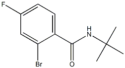 2-bromo-N-(tert-butyl)-4-fluorobenzamide 化学構造式