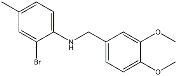  2-bromo-N-[(3,4-dimethoxyphenyl)methyl]-4-methylaniline