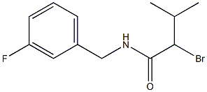 2-bromo-N-[(3-fluorophenyl)methyl]-3-methylbutanamide Struktur