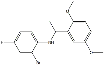 2-bromo-N-[1-(2,5-dimethoxyphenyl)ethyl]-4-fluoroaniline Structure