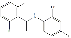 2-bromo-N-[1-(2,6-difluorophenyl)ethyl]-4-fluoroaniline Struktur