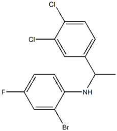 2-bromo-N-[1-(3,4-dichlorophenyl)ethyl]-4-fluoroaniline Struktur