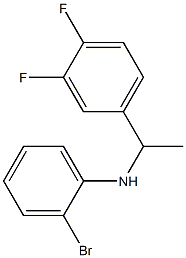 2-bromo-N-[1-(3,4-difluorophenyl)ethyl]aniline,,结构式