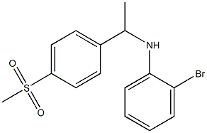 2-bromo-N-[1-(4-methanesulfonylphenyl)ethyl]aniline 结构式