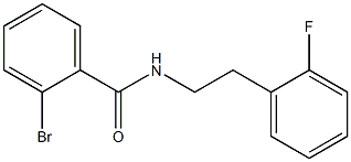 2-bromo-N-[2-(2-fluorophenyl)ethyl]benzamide,,结构式