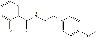2-bromo-N-[2-(4-methoxyphenyl)ethyl]benzamide Structure