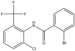 2-bromo-N-[2-chloro-6-(trifluoromethyl)phenyl]benzamide 化学構造式