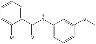  2-bromo-N-[3-(methylthio)phenyl]benzamide