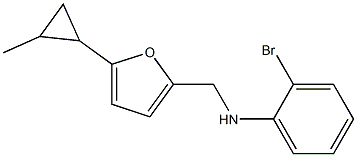 2-bromo-N-{[5-(2-methylcyclopropyl)furan-2-yl]methyl}aniline Struktur