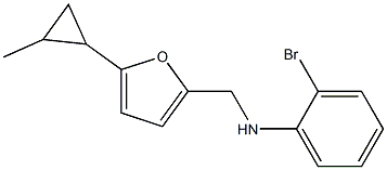 2-bromo-N-{[5-(2-methylcyclopropyl)furan-2-yl]methyl}aniline,,结构式