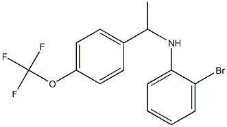 2-bromo-N-{1-[4-(trifluoromethoxy)phenyl]ethyl}aniline Struktur