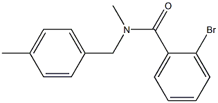 2-bromo-N-methyl-N-[(4-methylphenyl)methyl]benzamide,,结构式