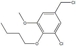 2-butoxy-1-chloro-5-(chloromethyl)-3-methoxybenzene Structure