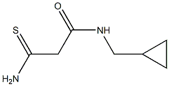 2-carbamothioyl-N-(cyclopropylmethyl)acetamide 化学構造式