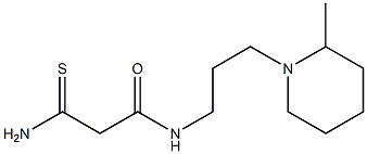 2-carbamothioyl-N-[3-(2-methylpiperidin-1-yl)propyl]acetamide Struktur