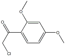 2-chloro-1-(2,4-dimethoxyphenyl)ethan-1-one 化学構造式