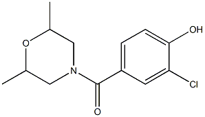 2-chloro-4-[(2,6-dimethylmorpholin-4-yl)carbonyl]phenol