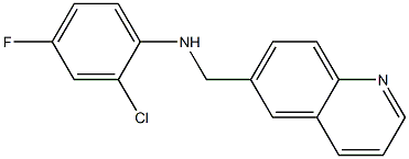 2-chloro-4-fluoro-N-(quinolin-6-ylmethyl)aniline|