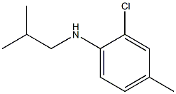 2-chloro-4-methyl-N-(2-methylpropyl)aniline 结构式