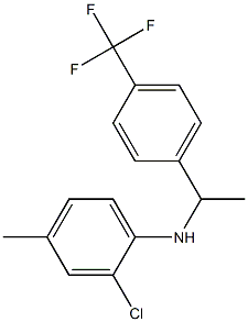 2-chloro-4-methyl-N-{1-[4-(trifluoromethyl)phenyl]ethyl}aniline|