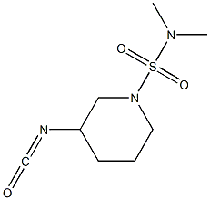 3-isocyanato-N,N-dimethylpiperidine-1-sulfonamide 结构式