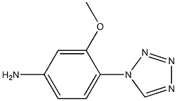 3-methoxy-4-(1H-tetrazol-1-yl)aniline Struktur